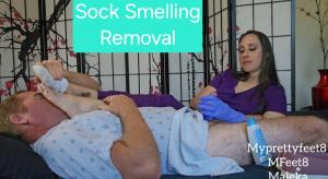 www.myprettyfeet8.com - Nurse Treats with Foot Smelling Handjob thumbnail
